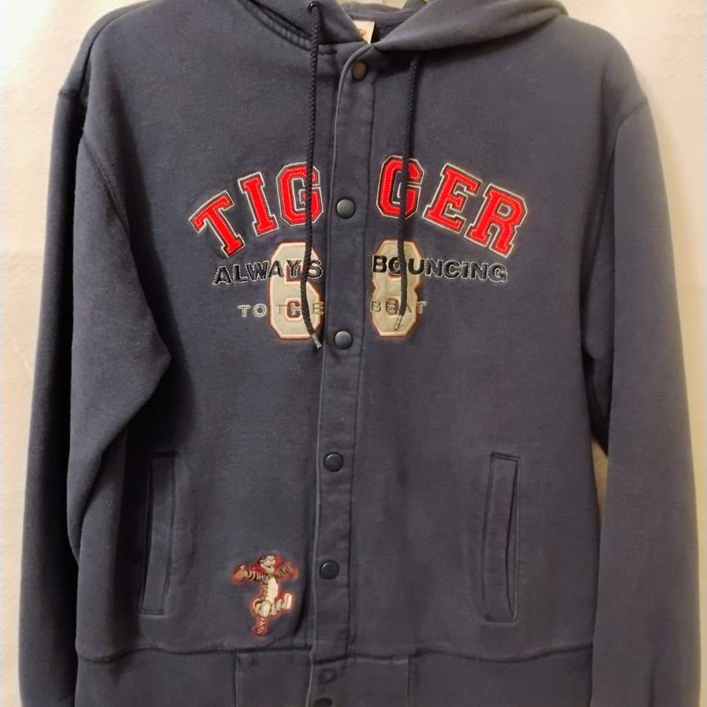 Disney Tigger Y2K Fleece Lined Snap Front Sweatshirt
